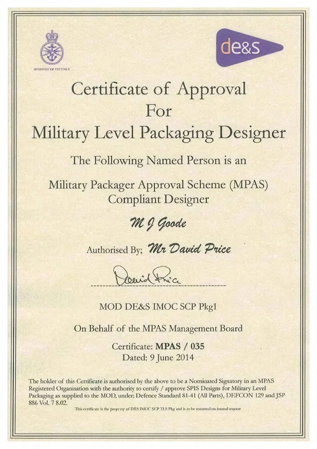 Good Packing Company Limited - Military Packing Design